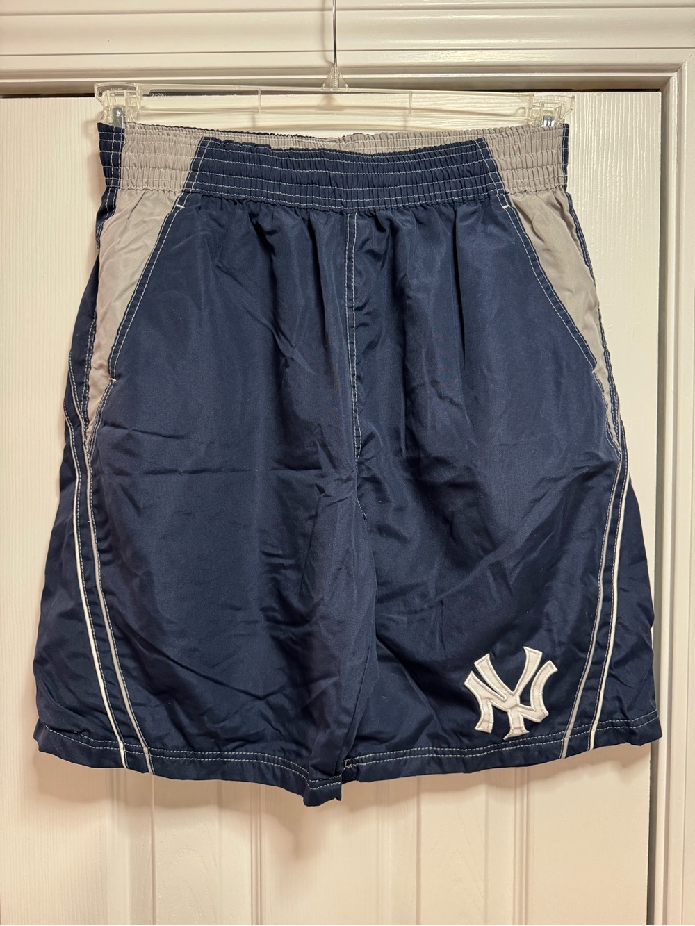 New York Yankees Navy Swim Trunks with Gray Accents